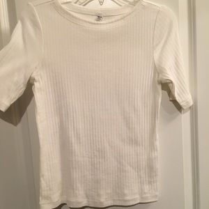 Knit Cream Tee